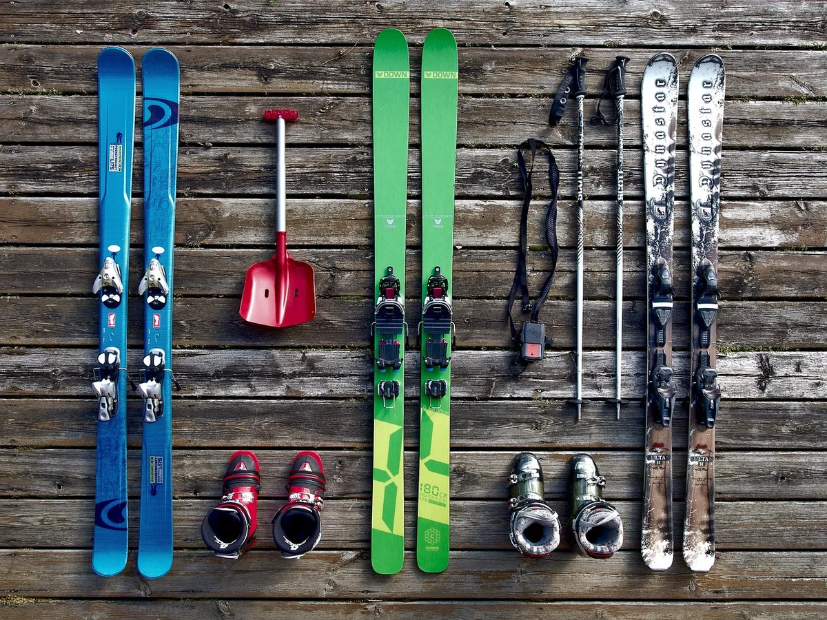 ski, equipment, backcountry skiing, ski touring, skiing, sports, activity, leisure, recreation, winter sports, ski boots, flat lay, ski, ski, ski, ski, ski, ski