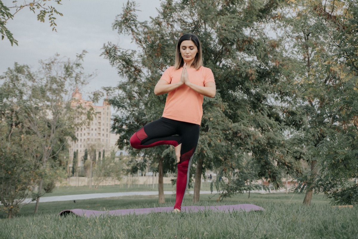 home training basic technique yoga pose